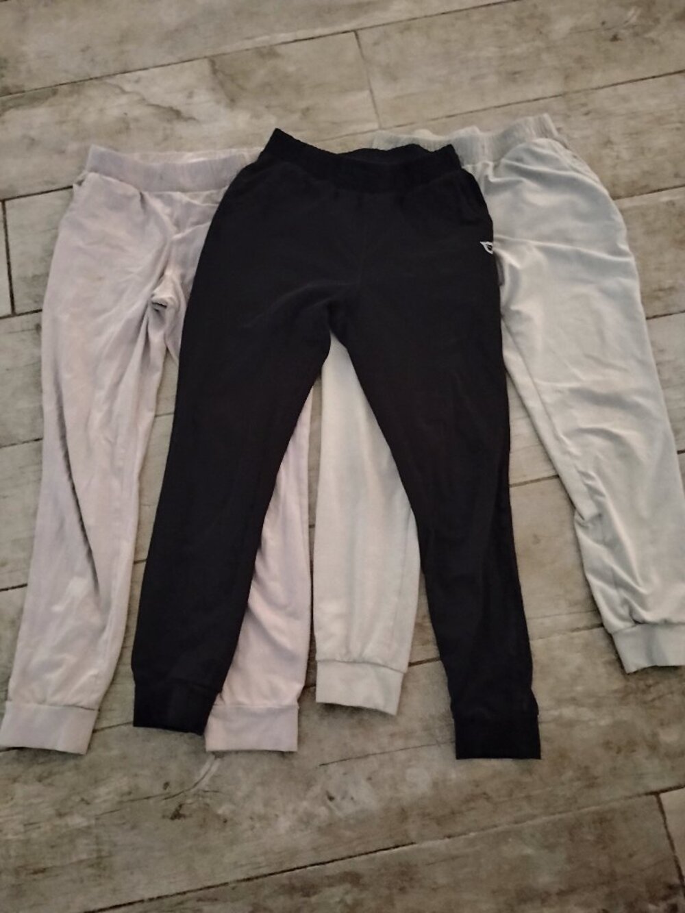Lot of 2 Baleaf cotton joggers sweatpants pants small black gray pink